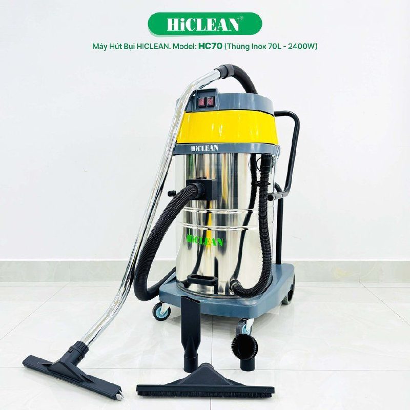 HICLEAN HC70 công nghiệp, hút khô + hút nước