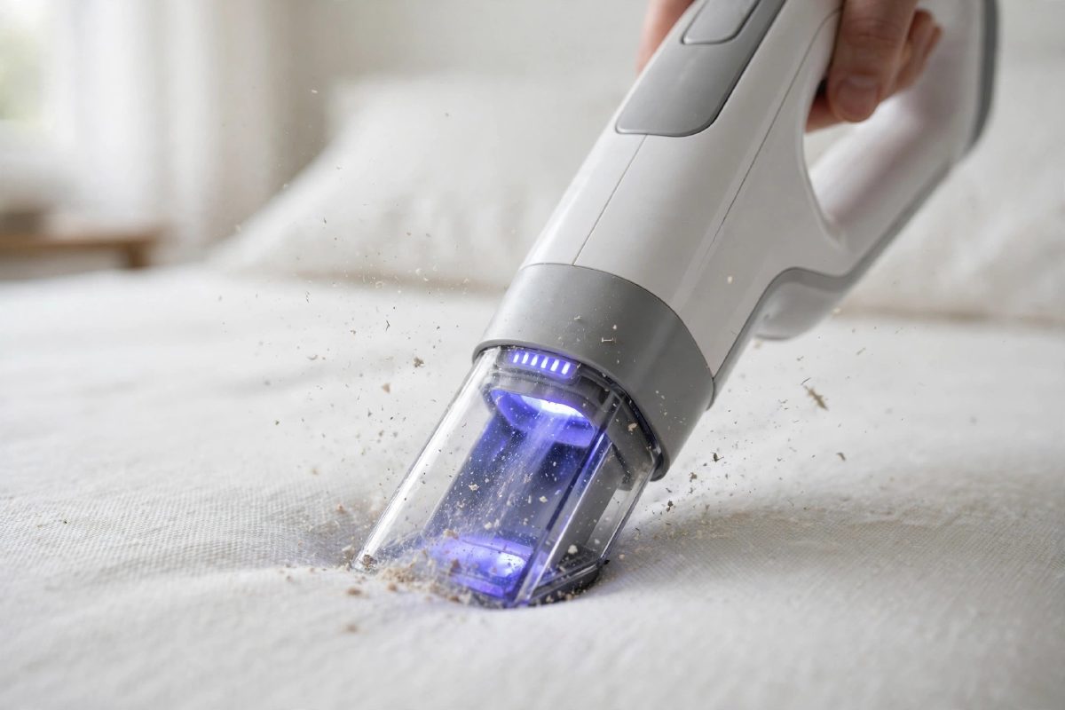 Máy hút bụi giường nệm: chọn loại nào để hút bụi mịn?