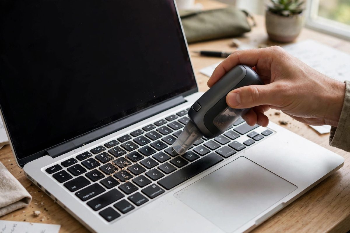 Máy hút bụi mini cho bàn phím, laptop: chọn sao cho an toàn?