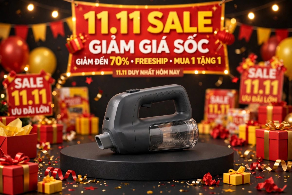 Máy hút bụi cầm tay nên mua gì dịp 11.11?
