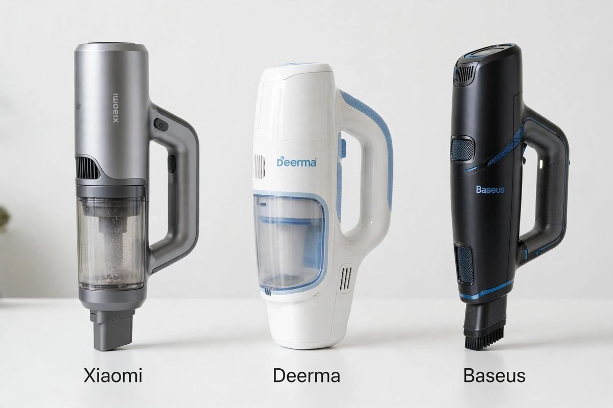 So sánh máy hút bụi cầm tay: Xiaomi, Deerma, dodoto